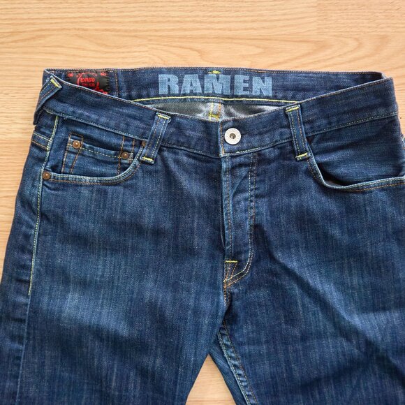 Evisu Ramen Eu-Ed Ninja, Button Fly Jeans JE22 Men's Jeans, Size 34 - Picture 2 of 15